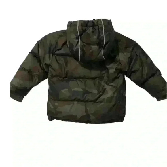 J.Crew CREWCUTS BOYS DOWN FILLED HOODED ZIP UP CAMOUFLAGE PUFFER JACKET … - Picture 3 of 8